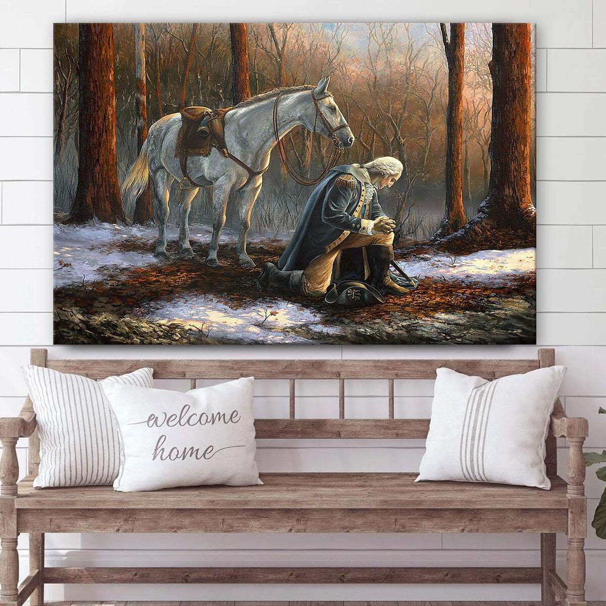 A General Before His King Jesus Christian Faith Canvas Wall Art A General Before His King Jesus Christian Faith Canvas Wall Art