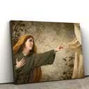 Woman Hand Reaching Jesus Christ Christian Faith Canvas Wall Art