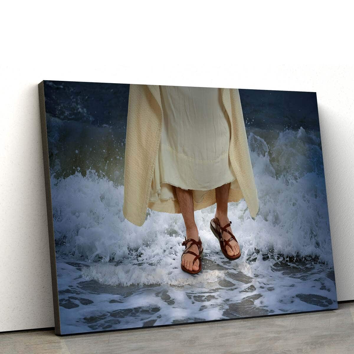 Jesus Walk On Waves Jesus Christ Christian Faith Canvas Wall Art Jesus Walk On Waves Jesus Christ Christian Faith Canvas Wall Art