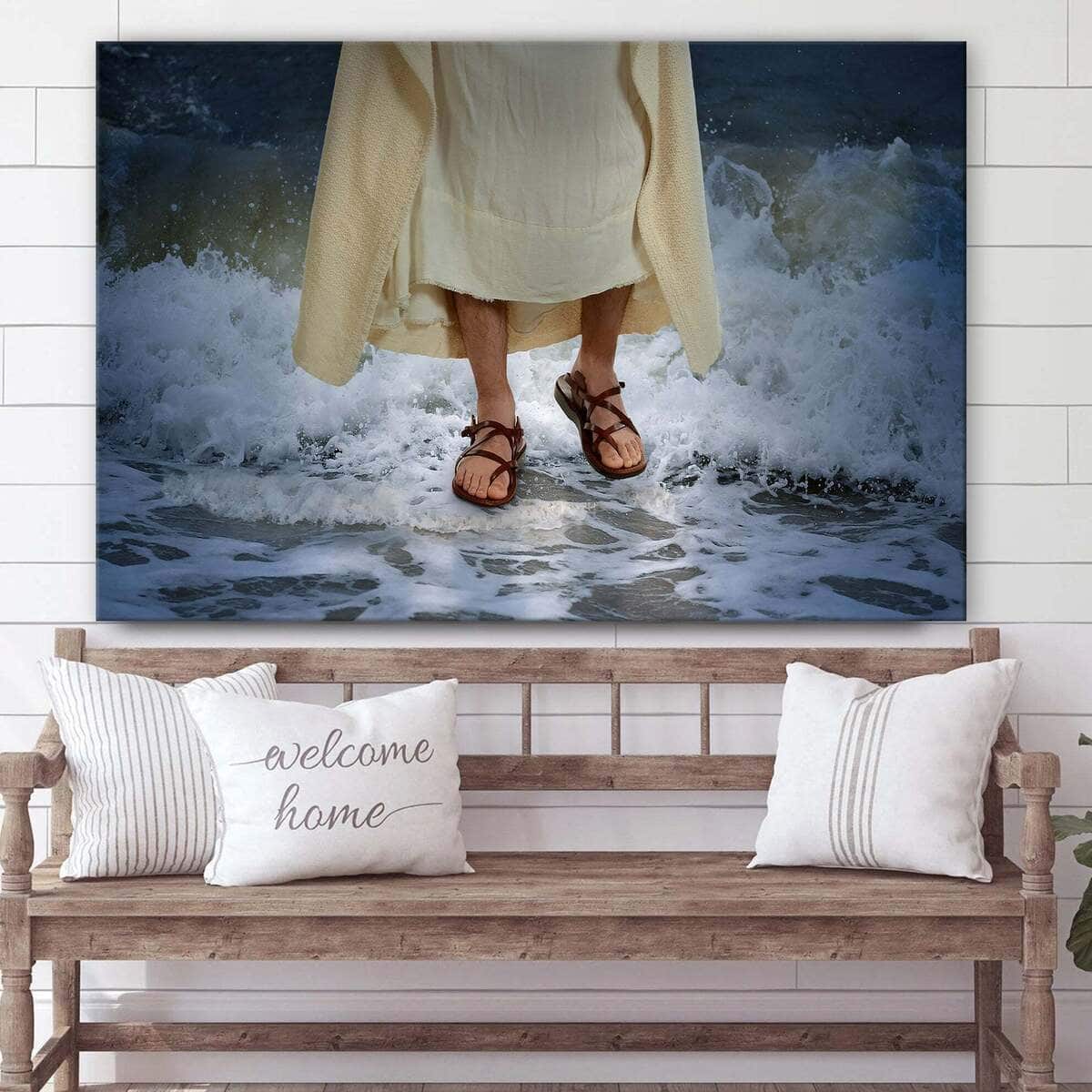Jesus Walk On Waves Jesus Christ Christian Faith Canvas Wall Art Jesus Walk On Waves Jesus Christ Christian Faith Canvas Wall Art
