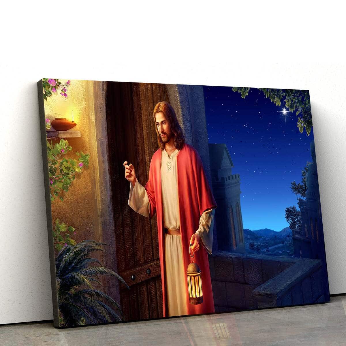 Jesus Knock The Door Jesus Christ Christian Faith Canvas Wall Art Jesus Knock The Door Jesus Christ Christian Faith Canvas Wall Art