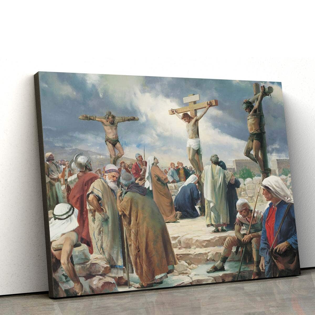 The Crucifixion Easter Christian Faith Canvas Wall Art The Crucifixion Easter Christian Faith Canvas Wall Art