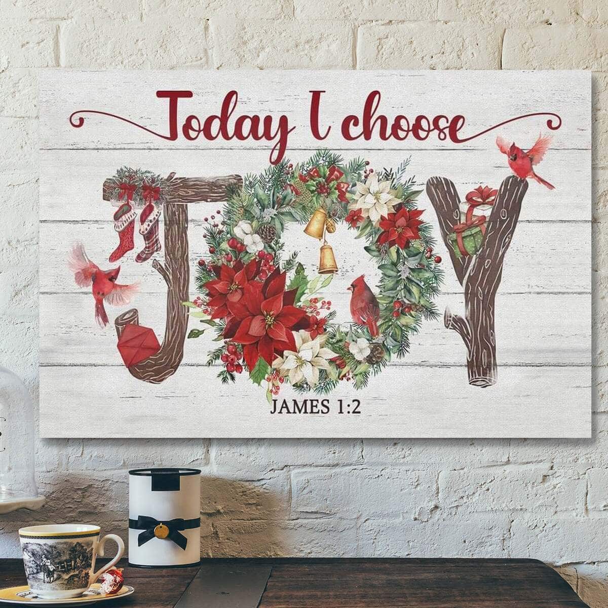 God Religious Gift Jesus Today I Choose Joy Christmas Christian Canvas Wall Art God Religious Gift Jesus Today I Choose Joy Christmas Christian Canvas Wall Art