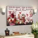 God Jesus Religious Gift God Is Great God Is Good Canvas Wall Art God Jesus Religious Gift God Is Great God Is Good Canvas Wall Art