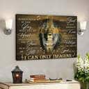 Christian Scripture Canvas Wall Art Jesus I Can Only Imagine Lion Cross