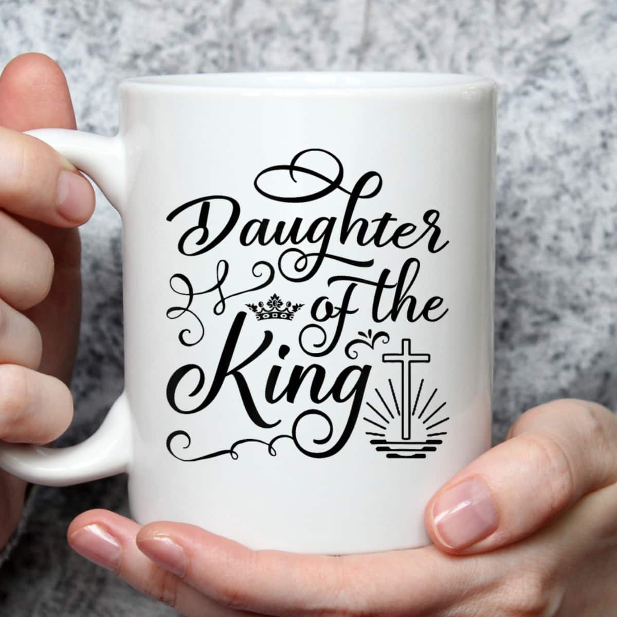 Daughter Of The King Jesus Royalty Crown Christian Cross T-Shirt Daughter Of The King Jesus Royalty Crown Christian Cross T-Shirt