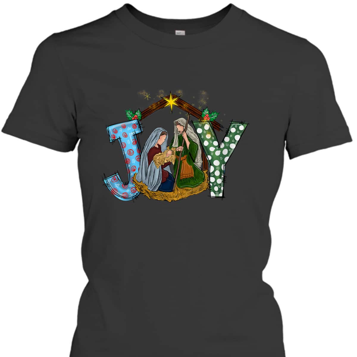 Christmas Joy Baby Jesus Religious Nativity Christian Xmas T-Shirt Christmas Joy Baby Jesus Religious Nativity Christian Xmas T-Shirt