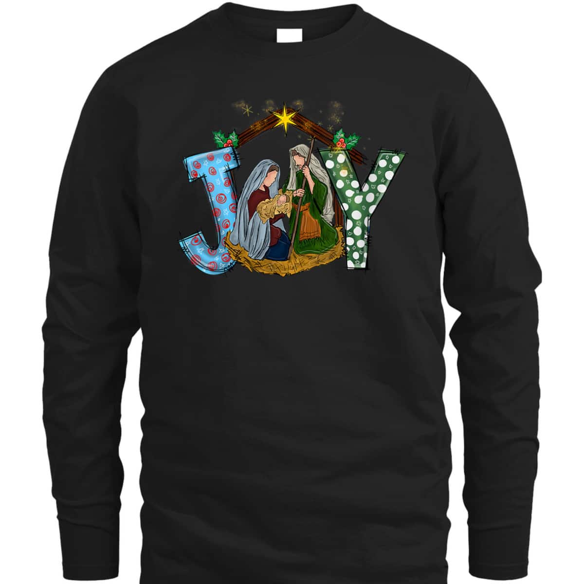 Christmas Joy Baby Jesus Religious Nativity Christian Xmas T-Shirt Christmas Joy Baby Jesus Religious Nativity Christian Xmas T-Shirt