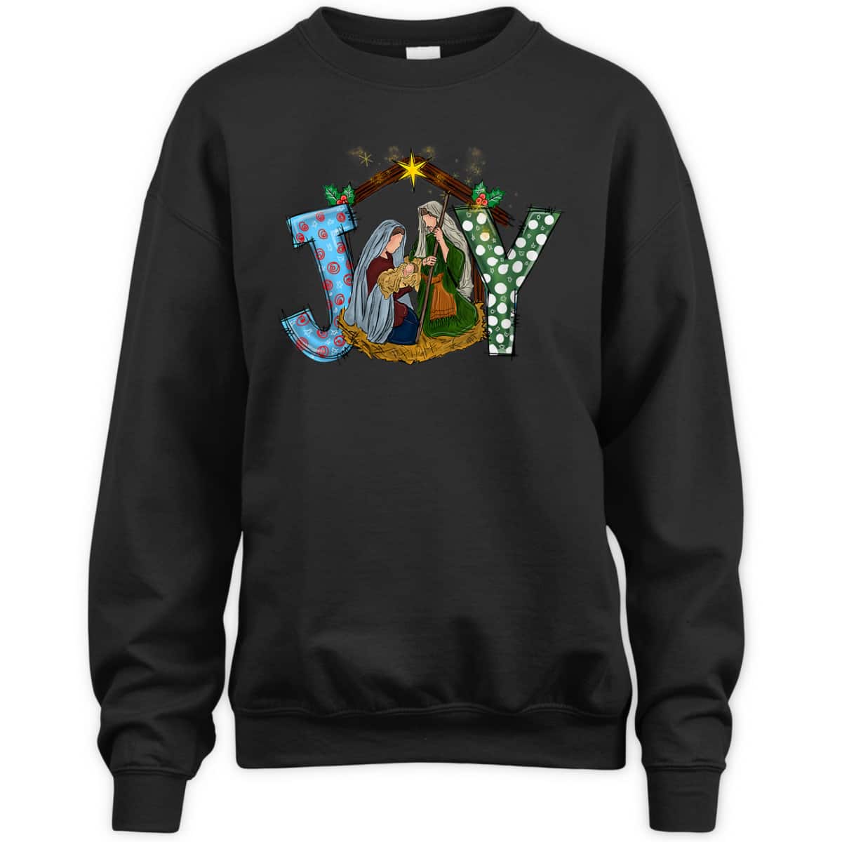 Christmas Joy Baby Jesus Religious Nativity Christian Xmas T-Shirt
