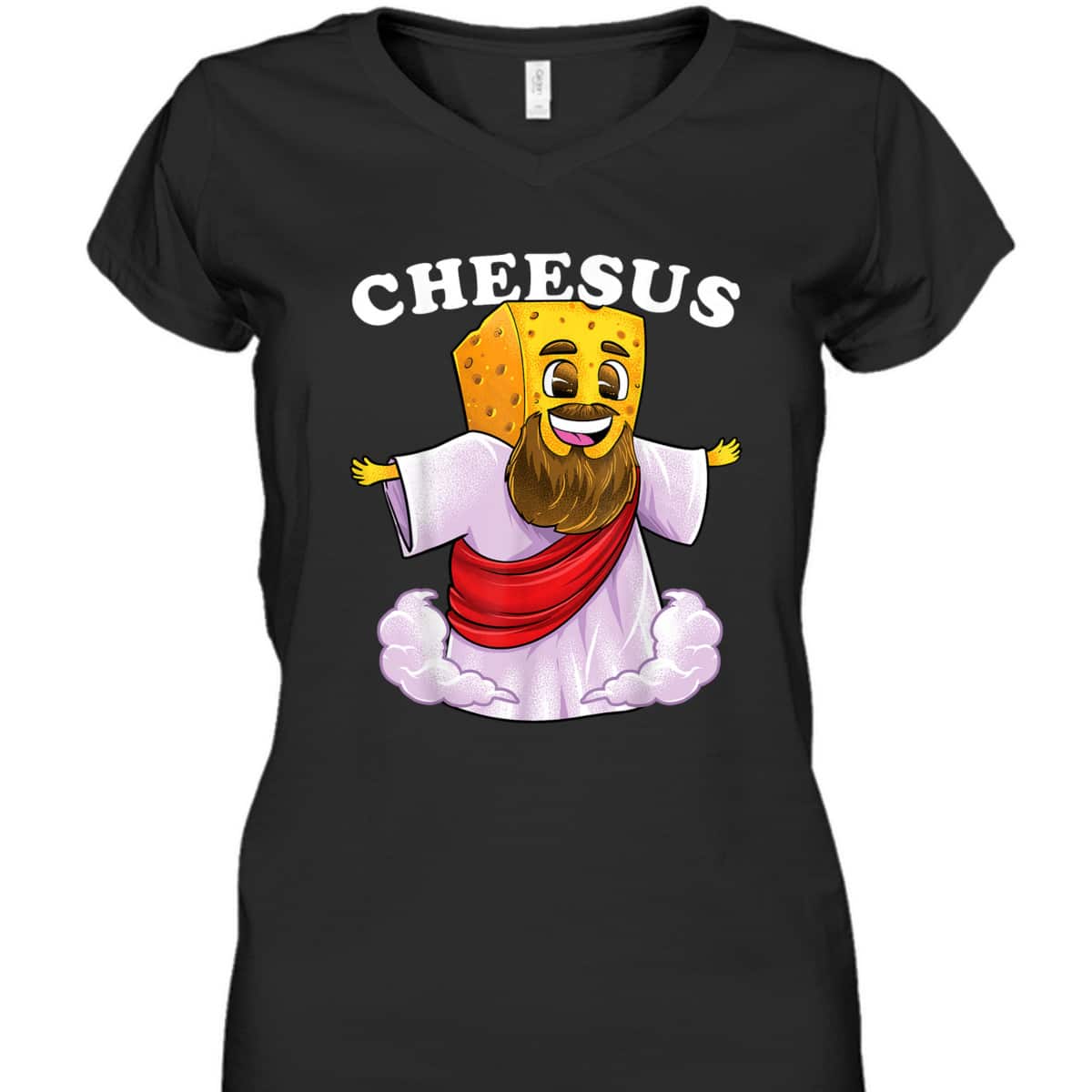 Cheesus Christ Funny Cheese Jesus Christian Pun Christmas T-Shirt Cheesus Christ Funny Cheese Jesus Christian Pun Christmas T-Shirt