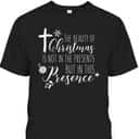 Christian Christmas Cross Religious The Beauty Of Christmas Is Not In The Presents T-Shirt