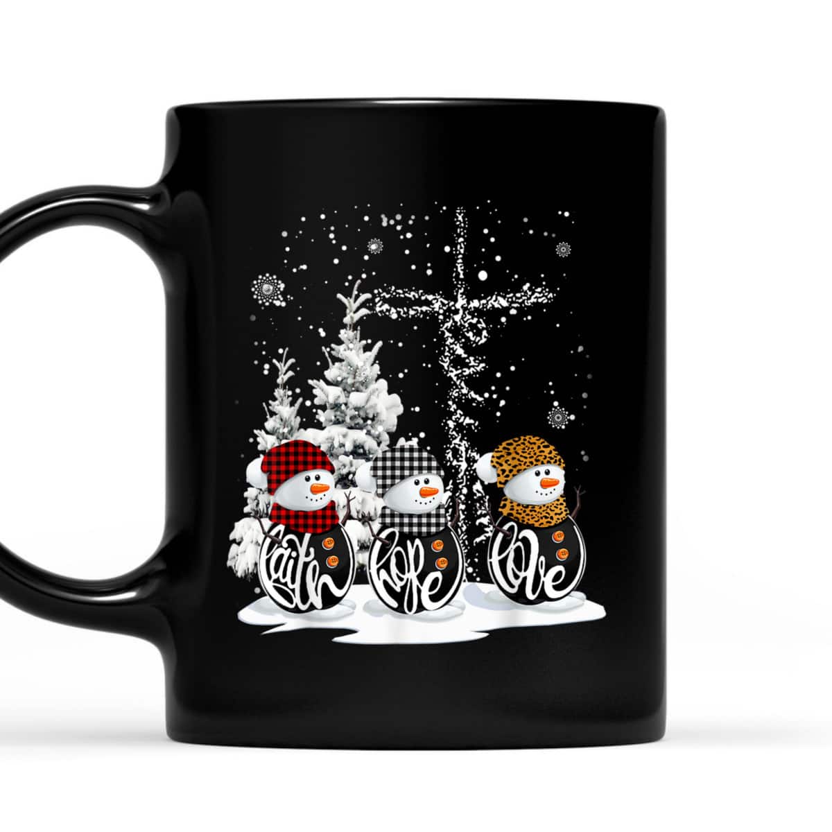 Christmas Faith Hope Love Snowman Xmas For Christian T-Shirt Christmas Faith Hope Love Snowman Xmas For Christian T-Shirt