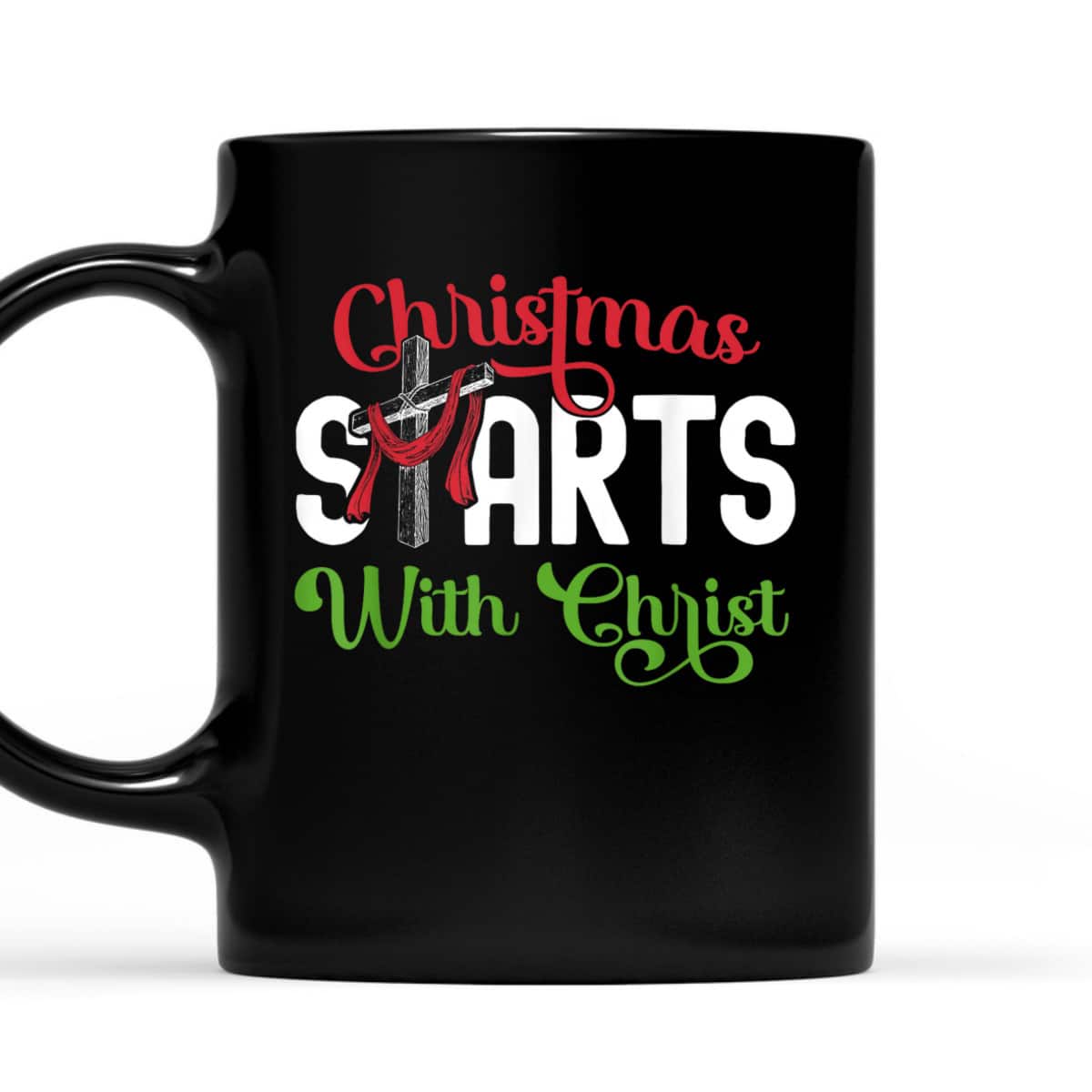 Christmas Starts With Christ Christian Cross Jesus T-Shirt Christmas Starts With Christ Christian Cross Jesus T-Shirt