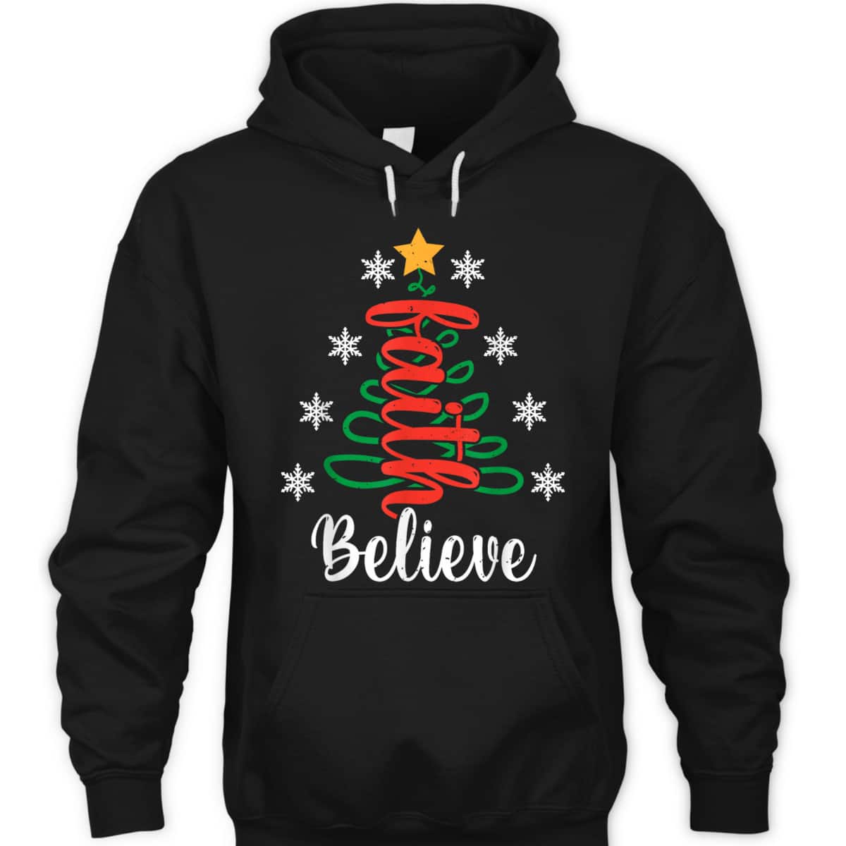 Believe Christian Faith Jesus Religious Christmas Tree T-Shirt Believe Christian Faith Jesus Religious Christmas Tree T-Shirt