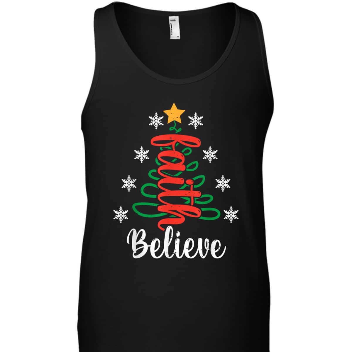 Believe Christian Faith Jesus Religious Christmas Tree T-Shirt Believe Christian Faith Jesus Religious Christmas Tree T-Shirt