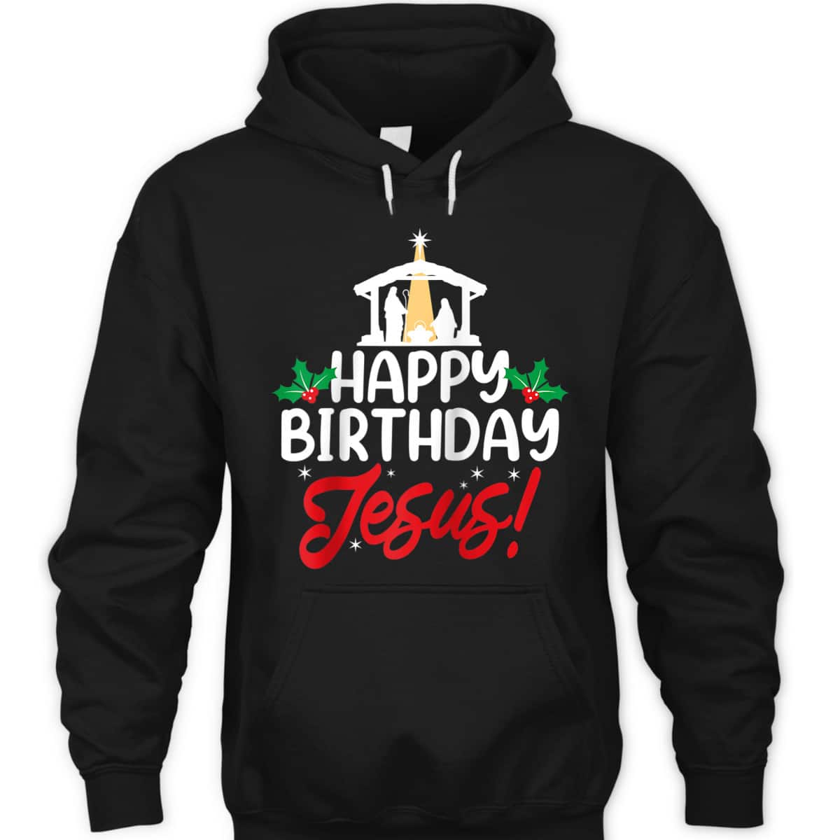 Christmas Happy Birthday Jesus Christian Religious T-Shirt