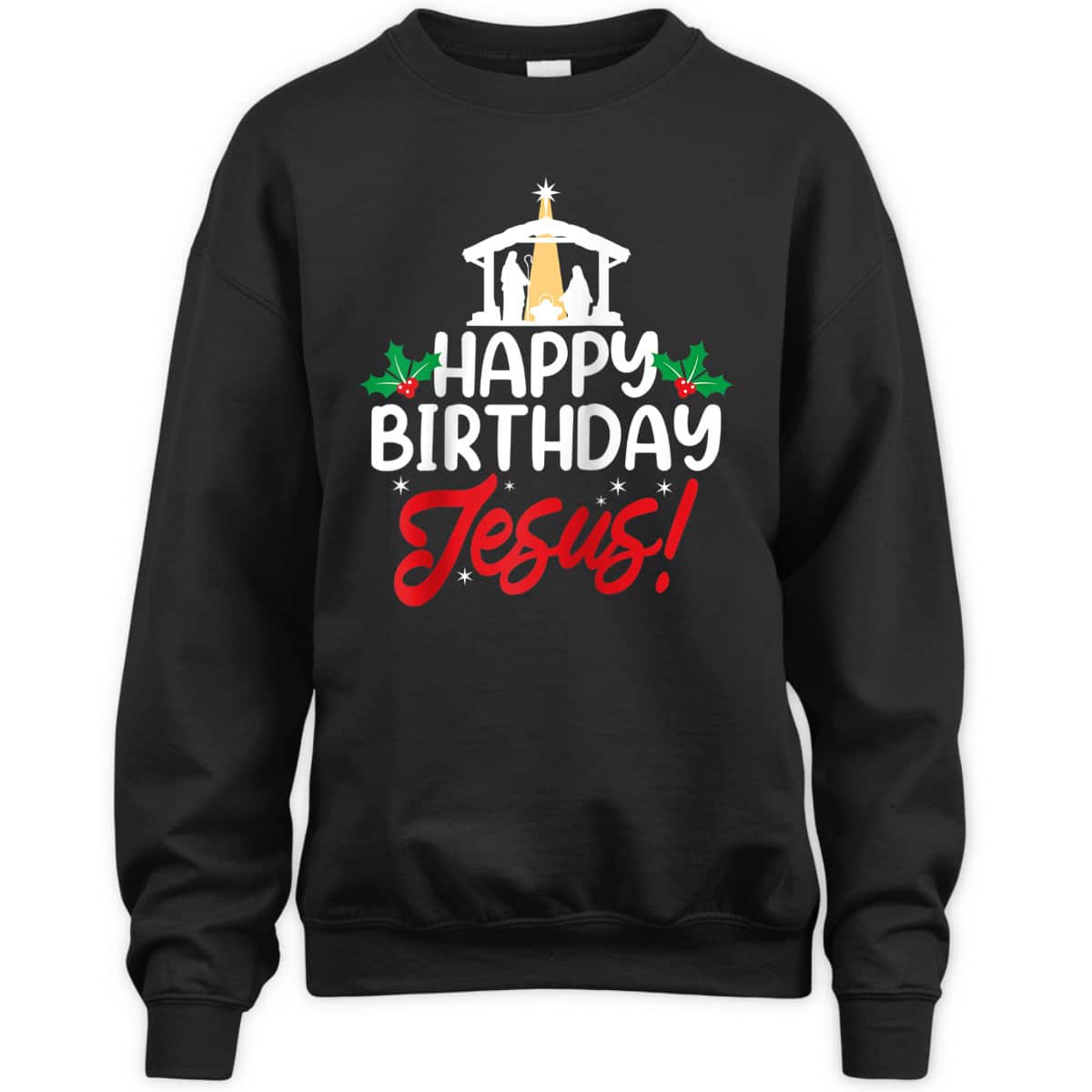 Christmas Happy Birthday Jesus Christian Religious T-Shirt