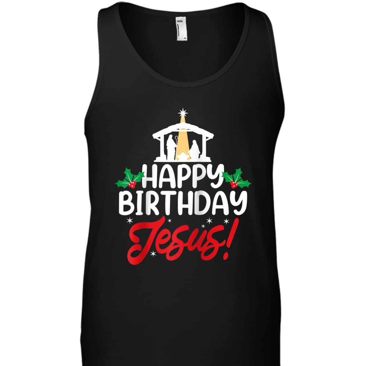 Christmas Happy Birthday Jesus Christian Religious T-Shirt Christmas Happy Birthday Jesus Christian Religious T-Shirt