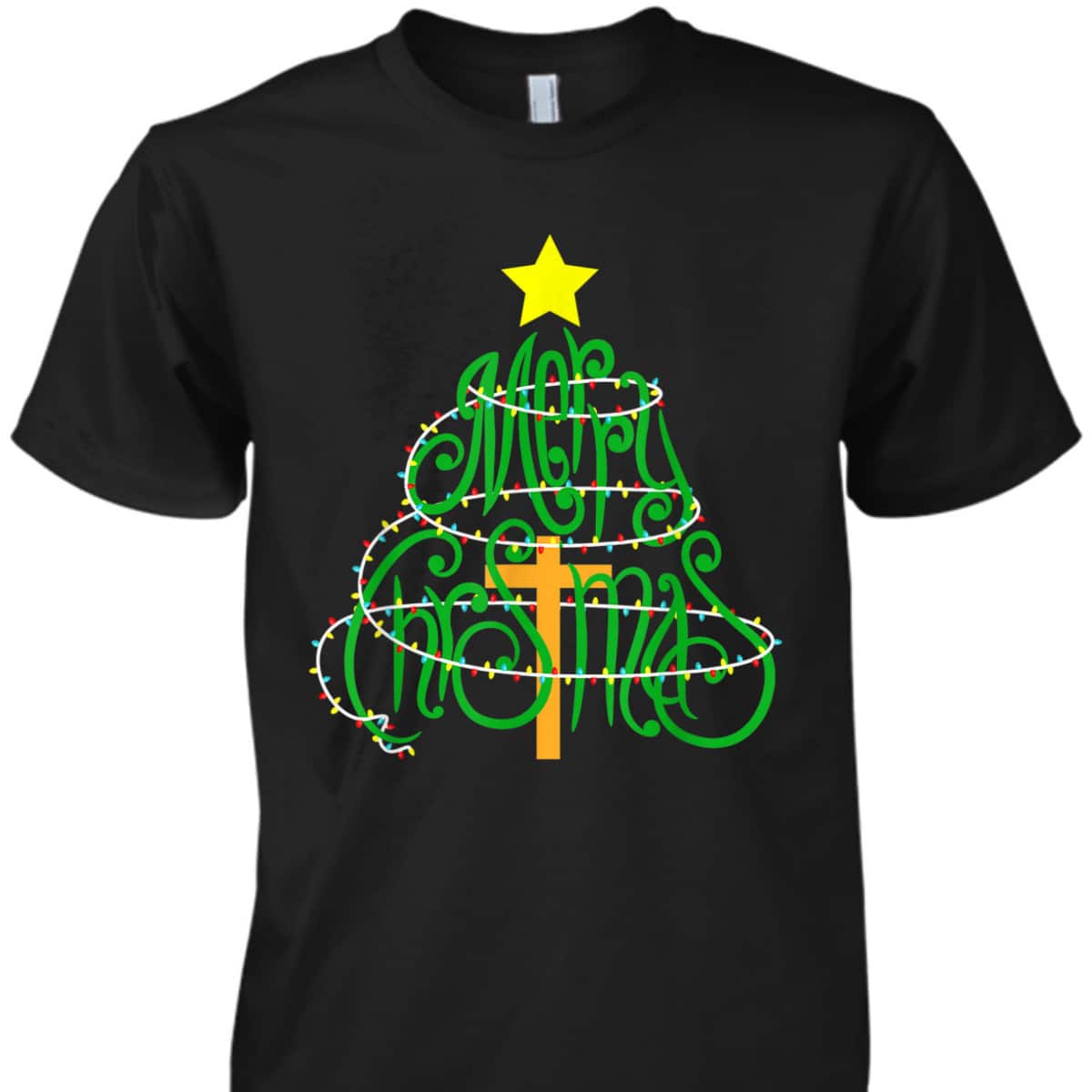 Christian Christmas Merry Christmas Cross T-Shirt Christian Christmas Merry Christmas Cross T-Shirt