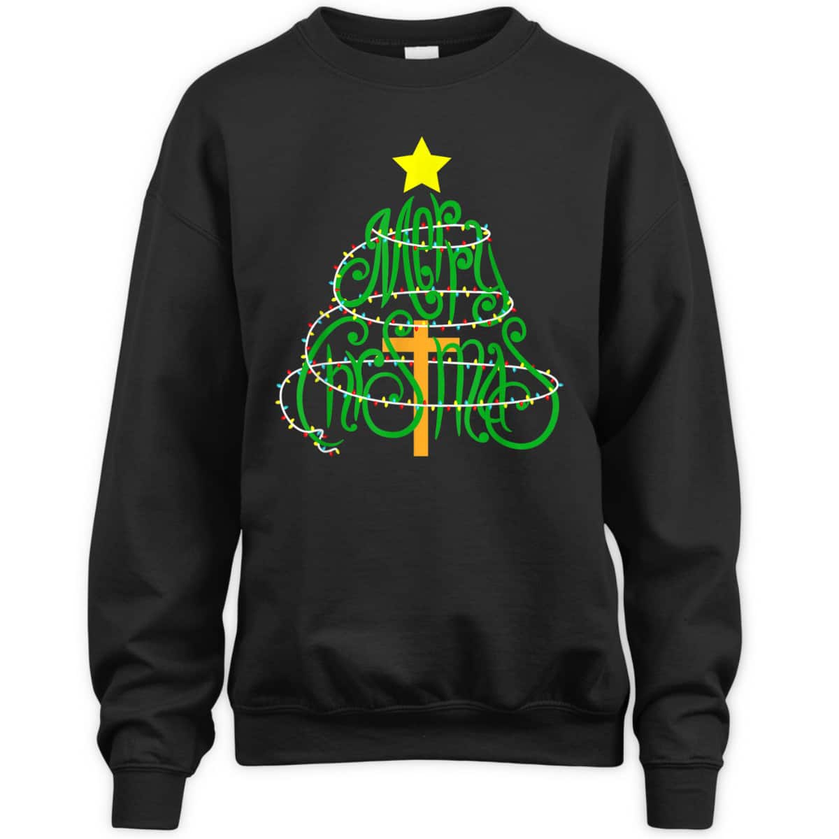 Christian Christmas Merry Christmas Cross T-Shirt Christian Christmas Merry Christmas Cross T-Shirt