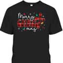 Merry Christmas Christian Cross Buffalo Plaid Pajamas T-Shirt