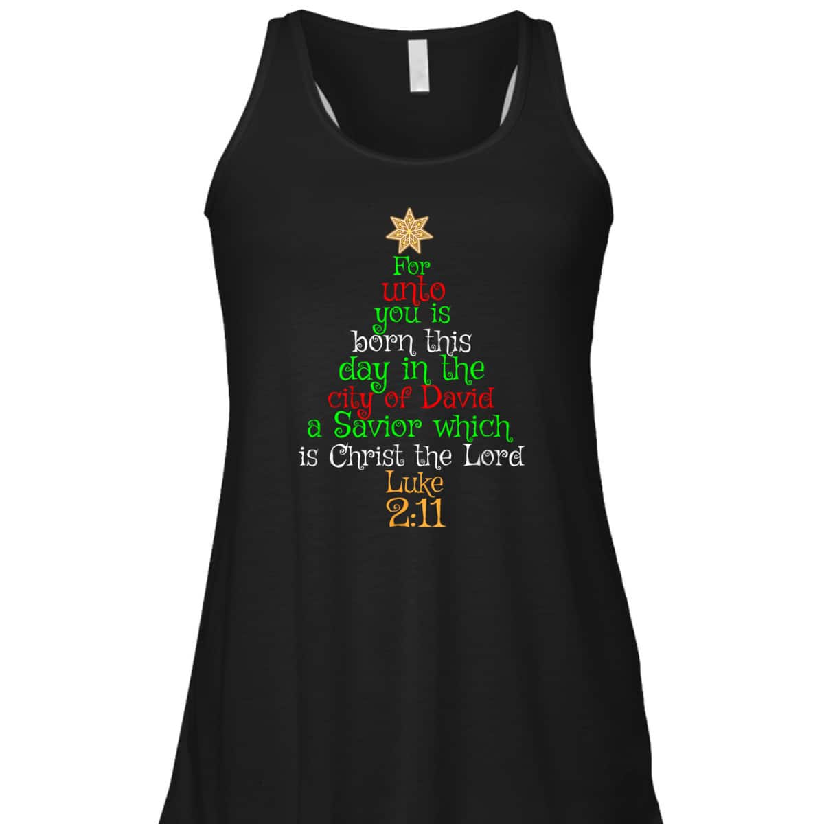 Christmas Christian Unto You Is Born A Savior Bible Verse Luke 2:11 T-Shirt