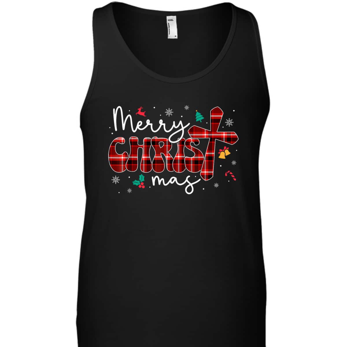 Merry Christmas Christian Cross Buffalo Plaid Pajamas T-Shirt Merry Christmas Christian Cross Buffalo Plaid Pajamas T-Shirt