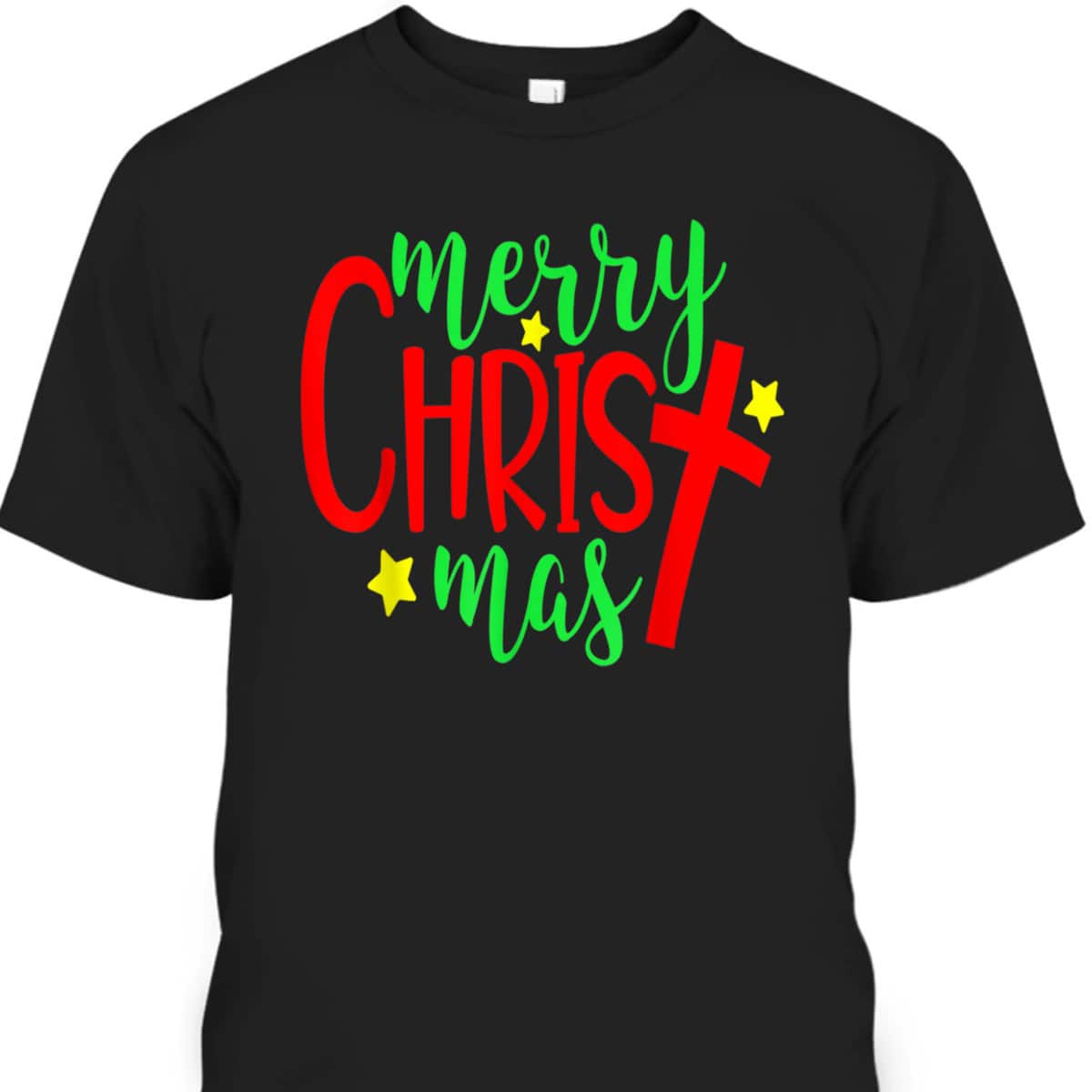 Merry Christmas-Christmas Christian Cross T-Shirt Merry Christmas-Christmas Christian Cross T-Shirt