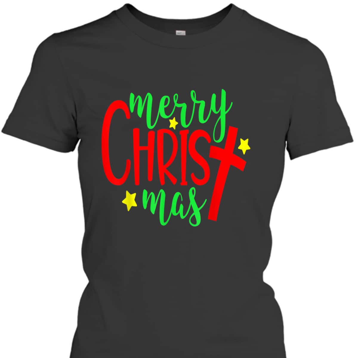 Merry Christmas-Christmas Christian Cross T-Shirt Merry Christmas-Christmas Christian Cross T-Shirt