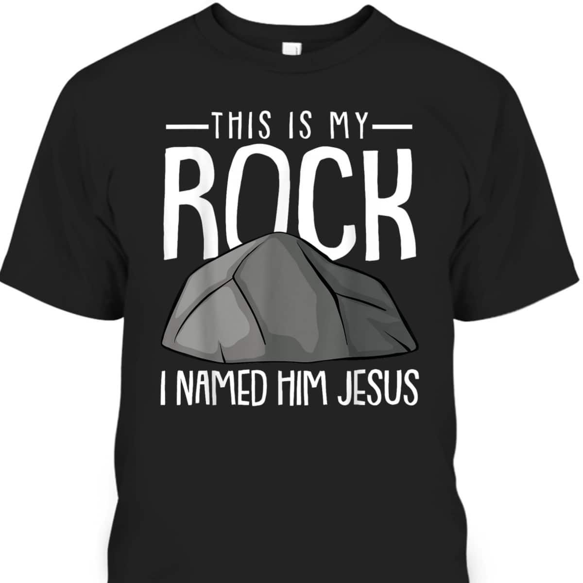This Is My Rock Christmas Religious Faith Christian X-Mas T-Shirt