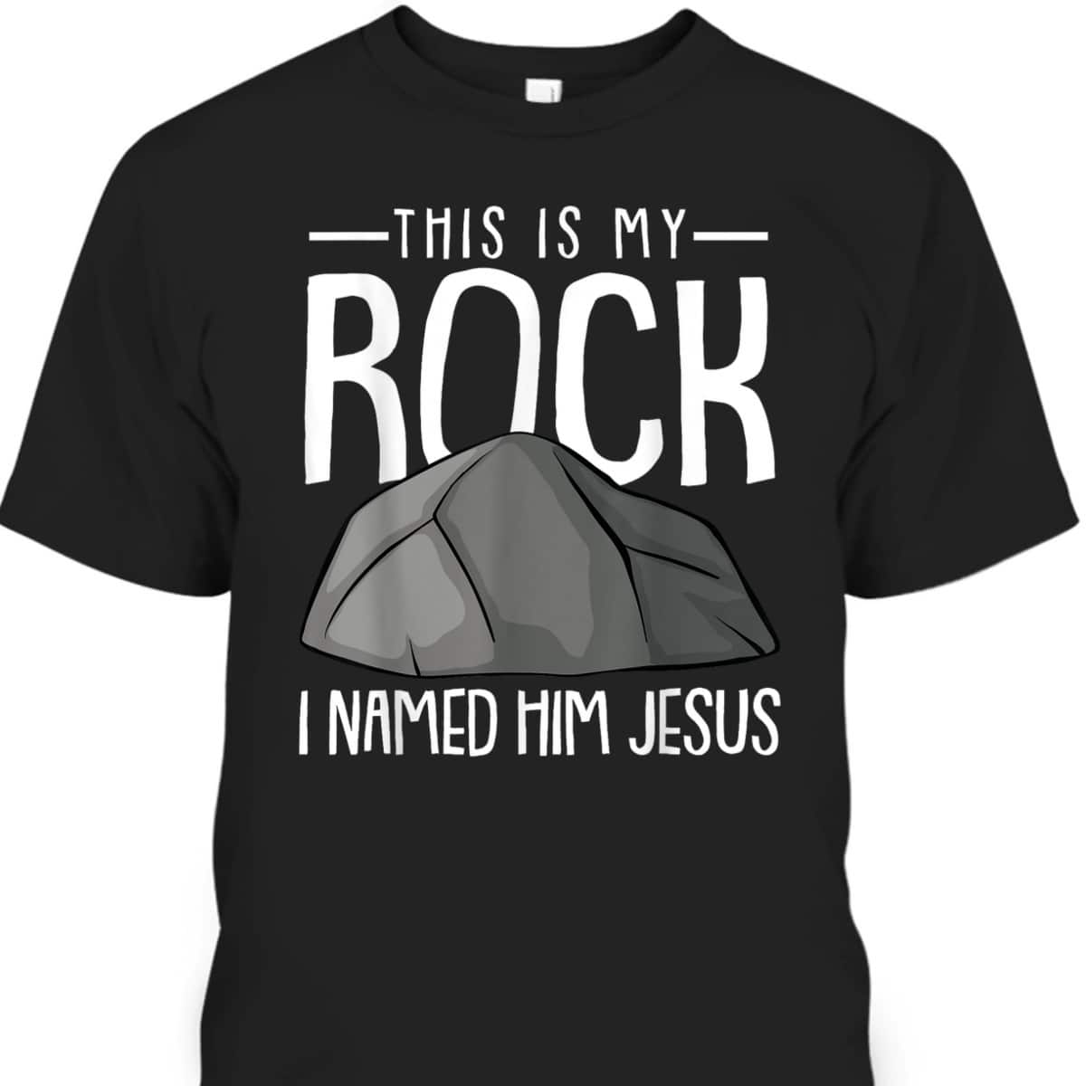 This Is My Rock Christmas Religious Faith Christian X-Mas T-Shirt This Is My Rock Christmas Religious Faith Christian X-Mas T-Shirt