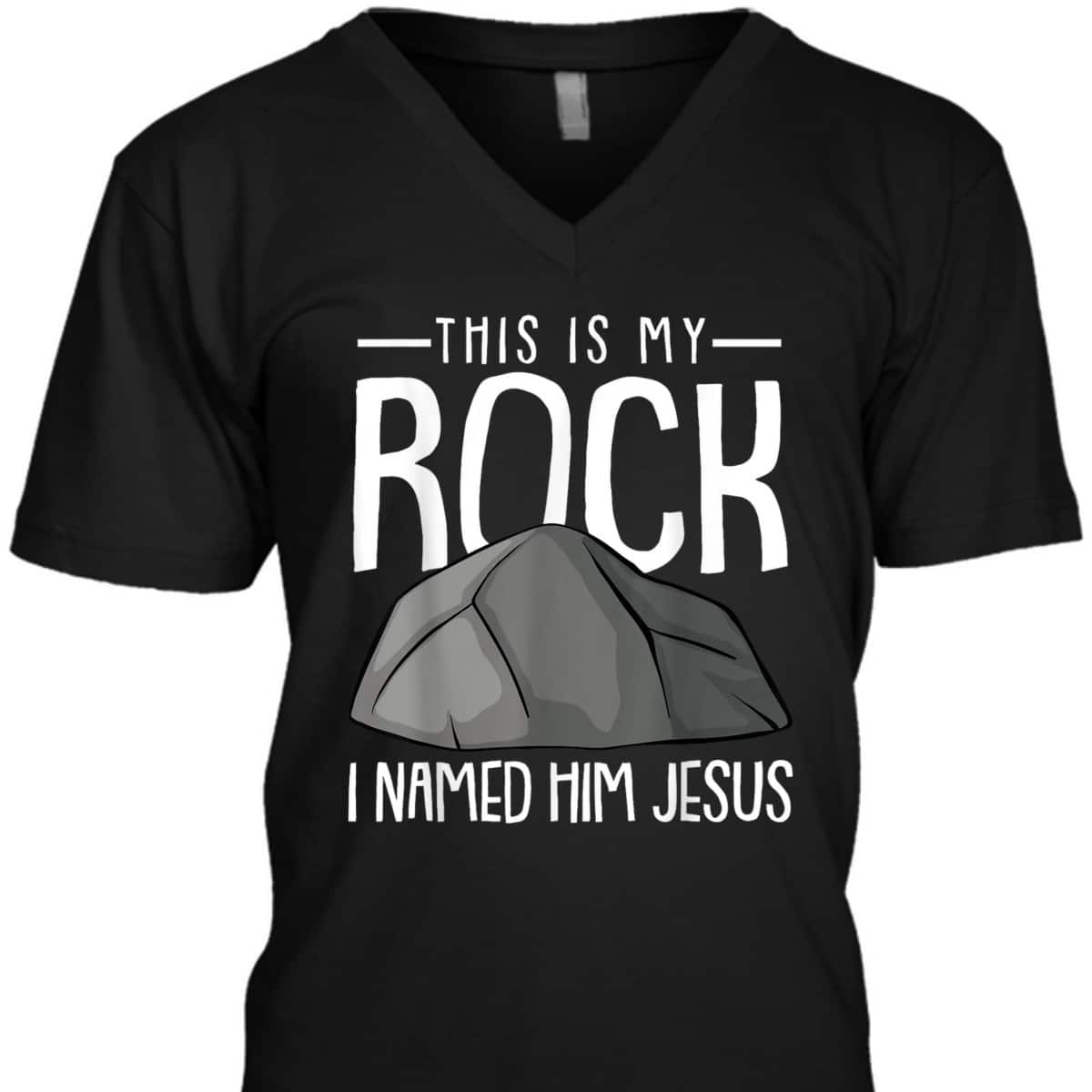 This Is My Rock Christmas Religious Faith Christian X-Mas T-Shirt This Is My Rock Christmas Religious Faith Christian X-Mas T-Shirt