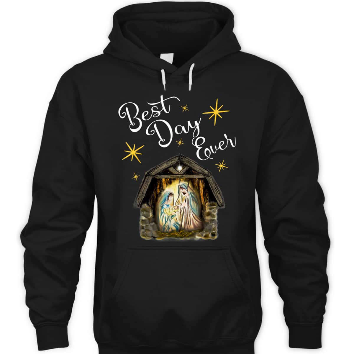 Christmas Nativity Jesus Best Day Ever Christian T-Shirt