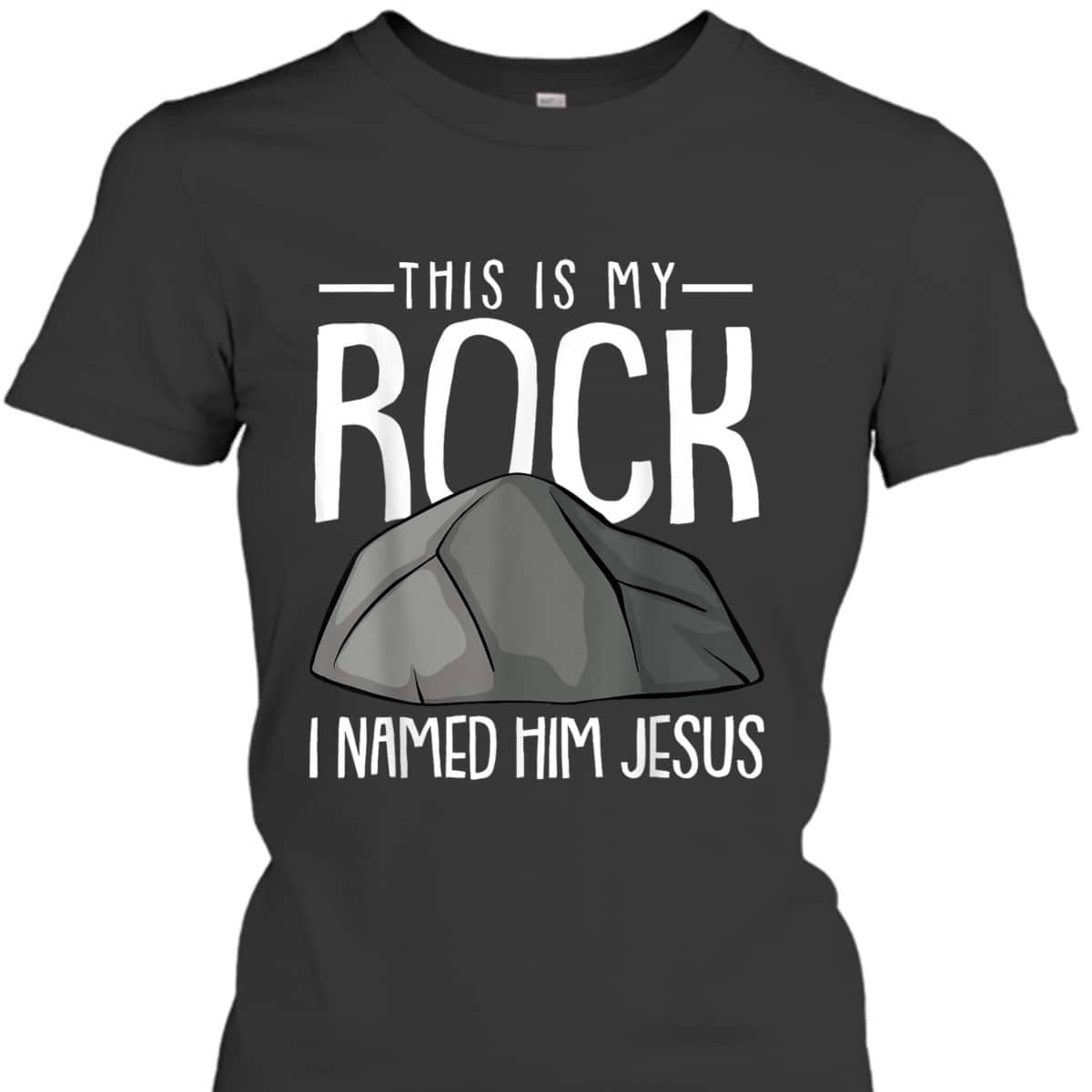 This Is My Rock Christmas Religious Faith Christian X-Mas T-Shirt This Is My Rock Christmas Religious Faith Christian X-Mas T-Shirt