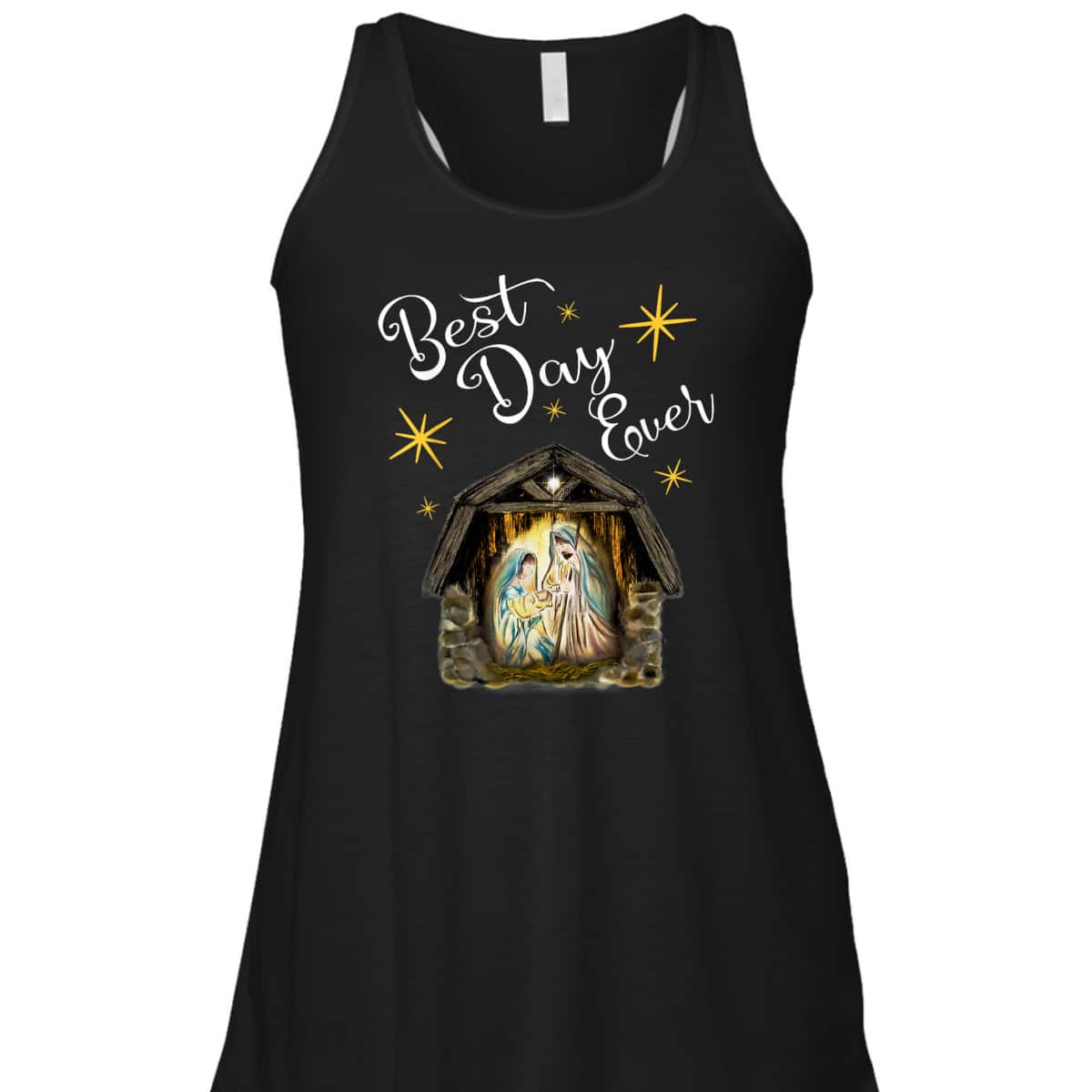 Christmas Nativity Jesus Best Day Ever Christian T-Shirt