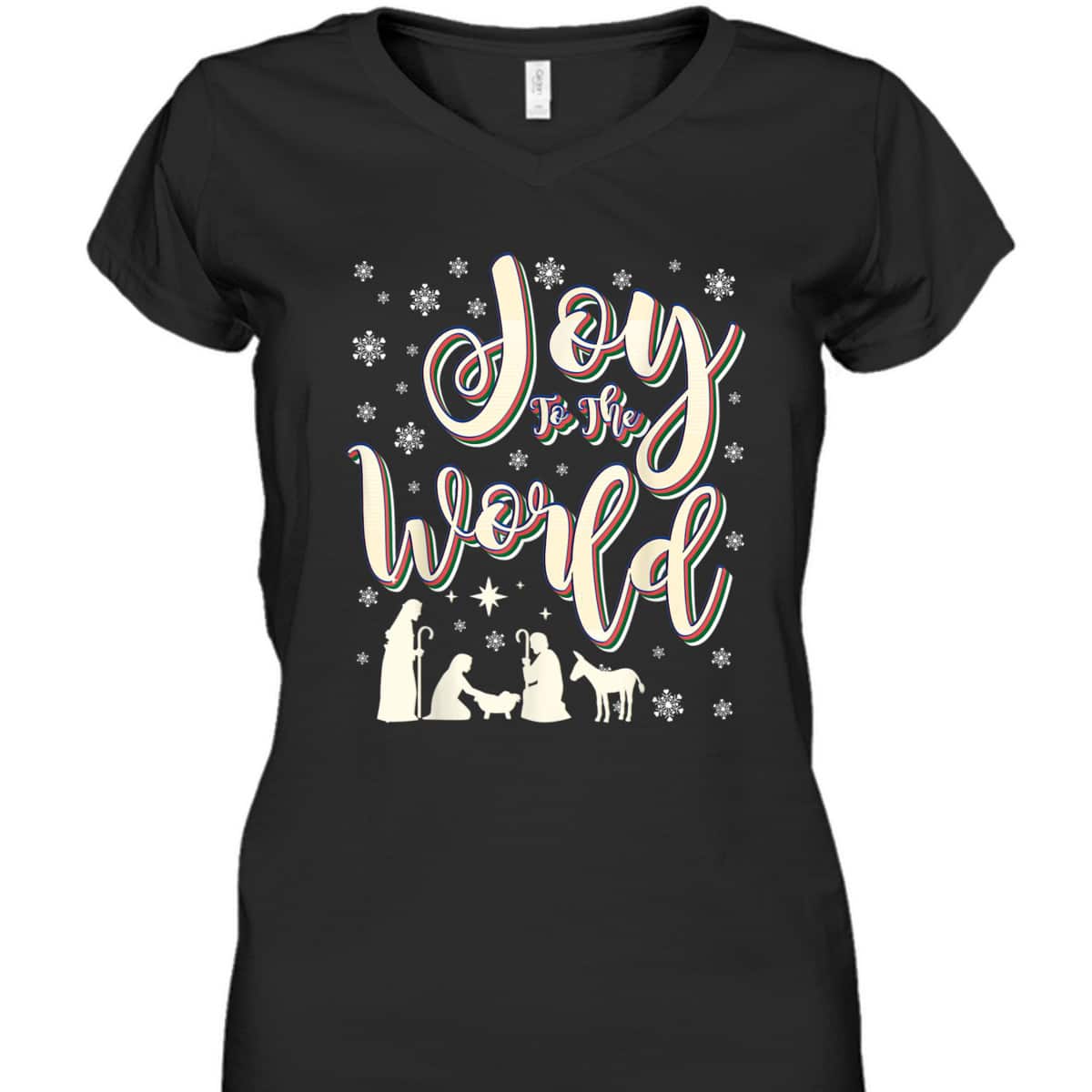 Vintage Joy To The World Jesus Nativity Retro Christmas T-Shirt Vintage Joy To The World Jesus Nativity Retro Christmas T-Shirt