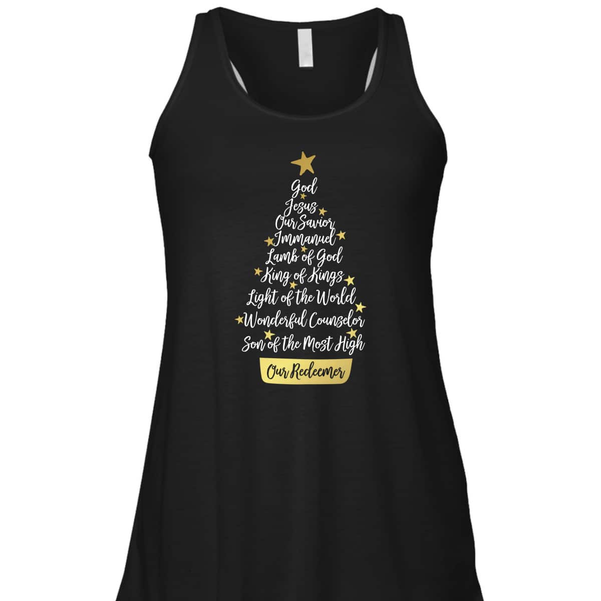 Names Of Jesus Christian Faith Christmas Tree God Jesus Our Savior T-Shirt Names Of Jesus Christian Faith Christmas Tree God Jesus Our Savior T-Shirt