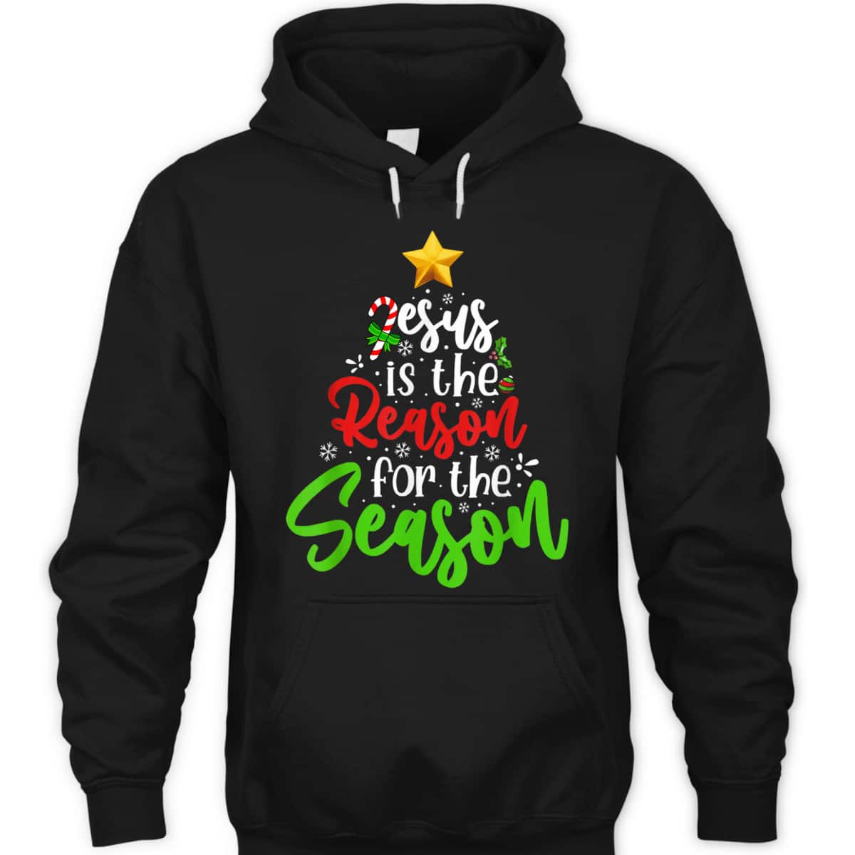 Christian Jesus The Reason Christmas Pine Tree Religious T-Shirt Christian Jesus The Reason Christmas Pine Tree Religious T-Shirt