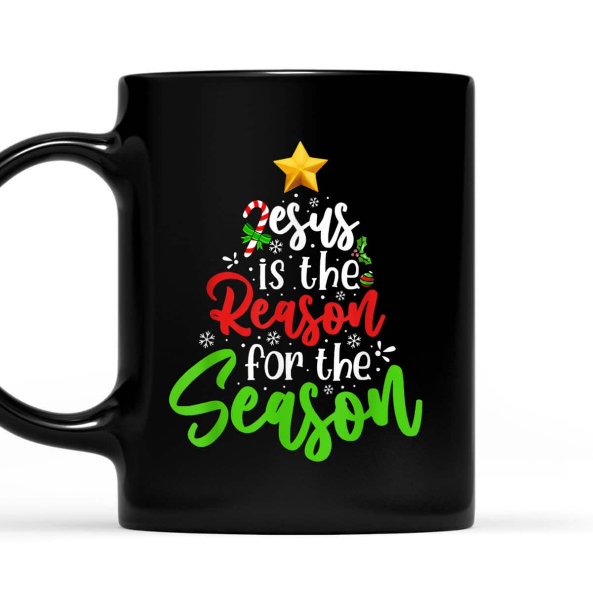 Christian Jesus The Reason Christmas Pine Tree Religious T-Shirt Christian Jesus The Reason Christmas Pine Tree Religious T-Shirt