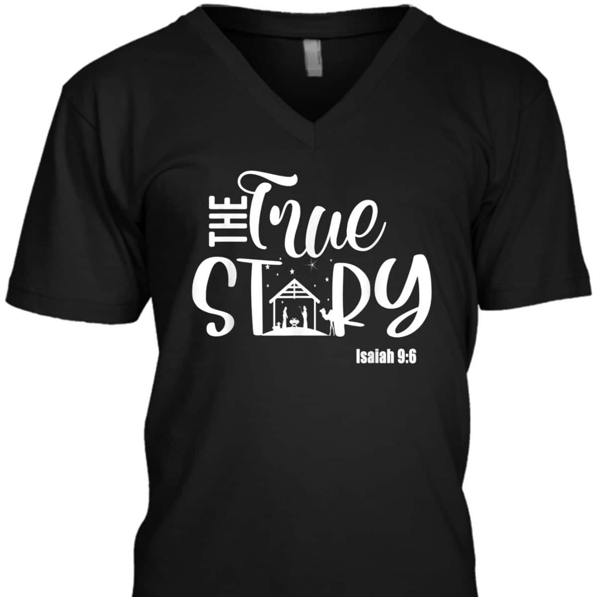 Christmas Nativity True Story Nativity Scene Christian T-Shirt Christmas Nativity True Story Nativity Scene Christian T-Shirt