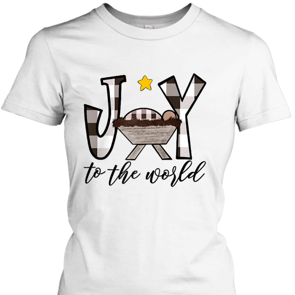 Joy To The World Baby Jesus In The Manger Christmas T-Shirt Joy To The World Baby Jesus In The Manger Christmas T-Shirt