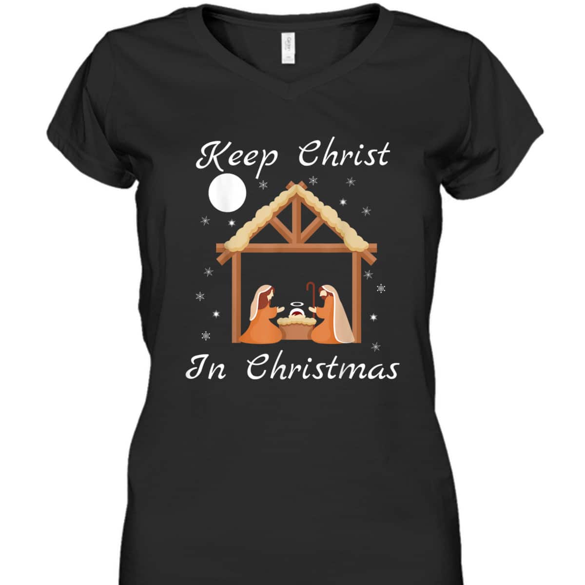 Keep Christ In Christmas Funny Jesus Christian Merry Xmas T-Shirt