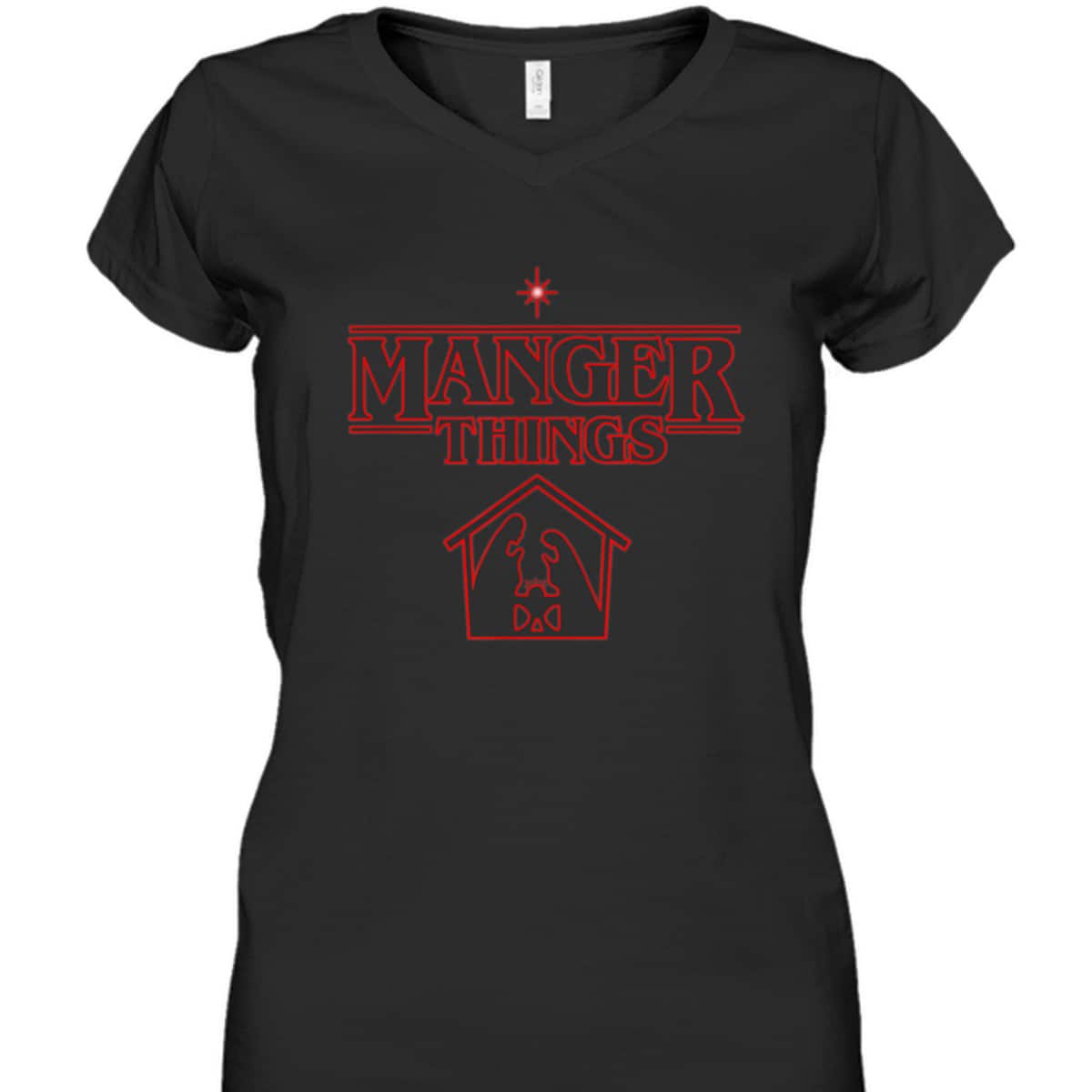 Manger Things Christmas Faith T-Shirt Religious Gift