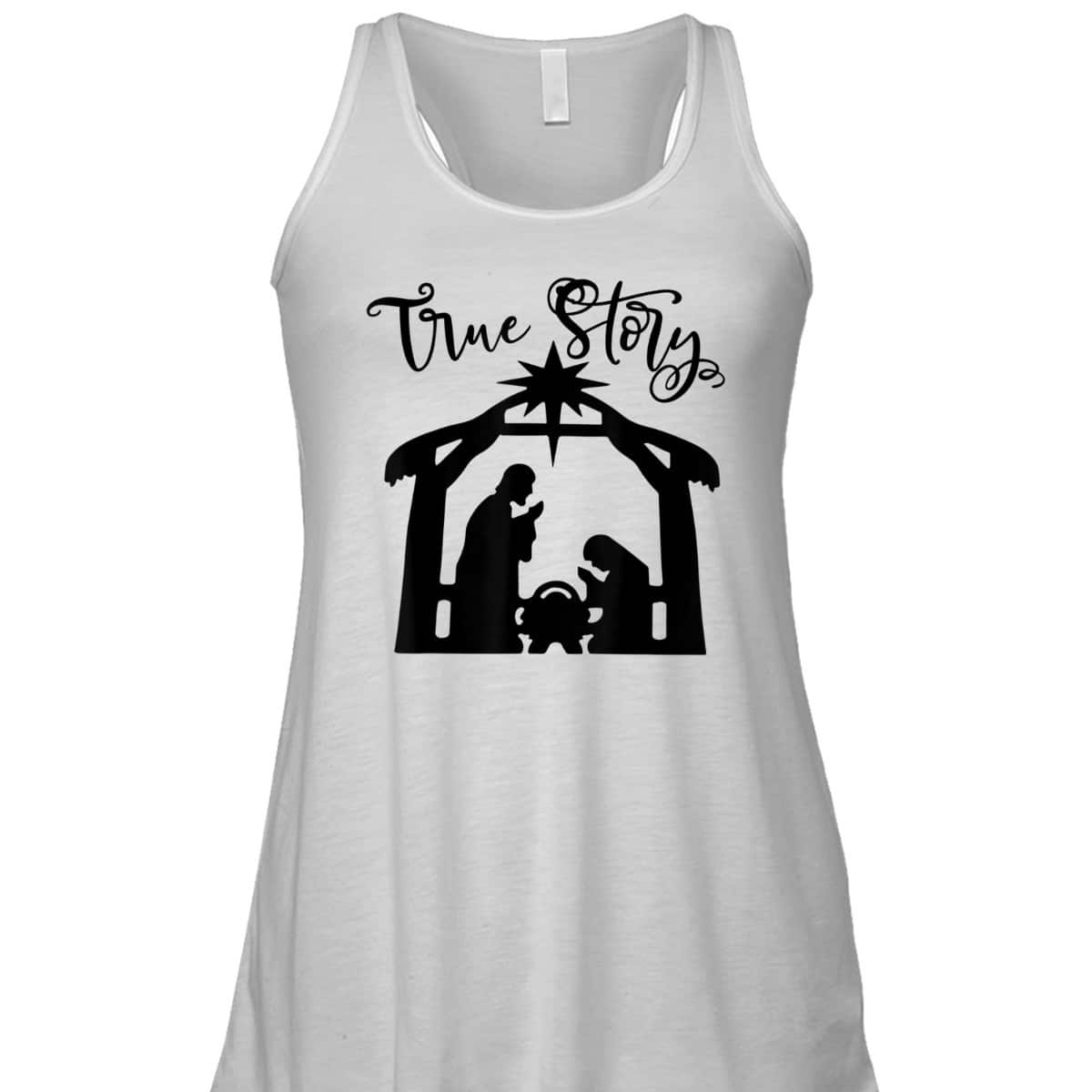 Religious Christian The Birth Of Jesus Christ Christmas True Story T-Shirt Religious Christian The Birth Of Jesus Christ Christmas True Story T-Shirt