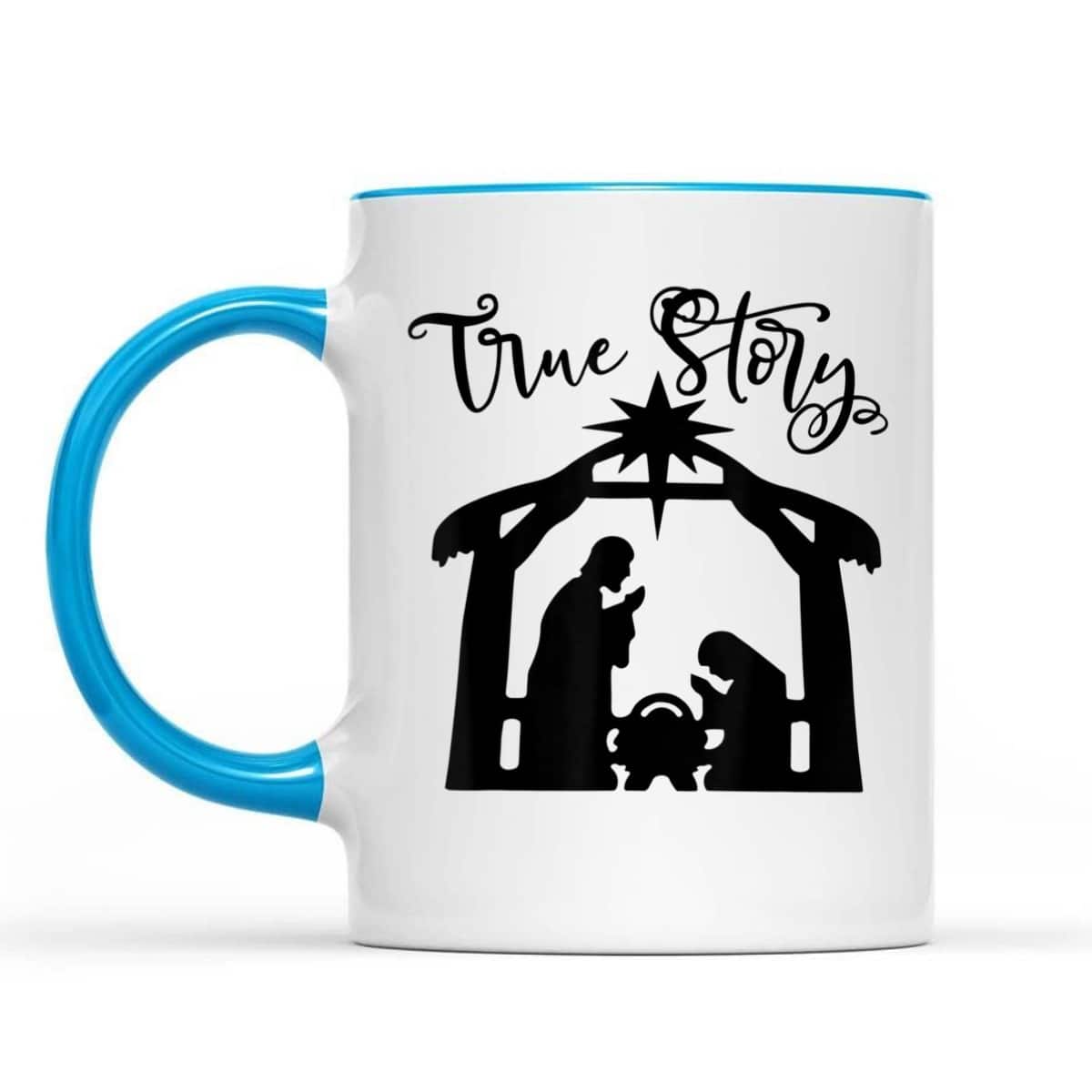 Religious Christian The Birth Of Jesus Christ Christmas True Story T-Shirt Religious Christian The Birth Of Jesus Christ Christmas True Story T-Shirt