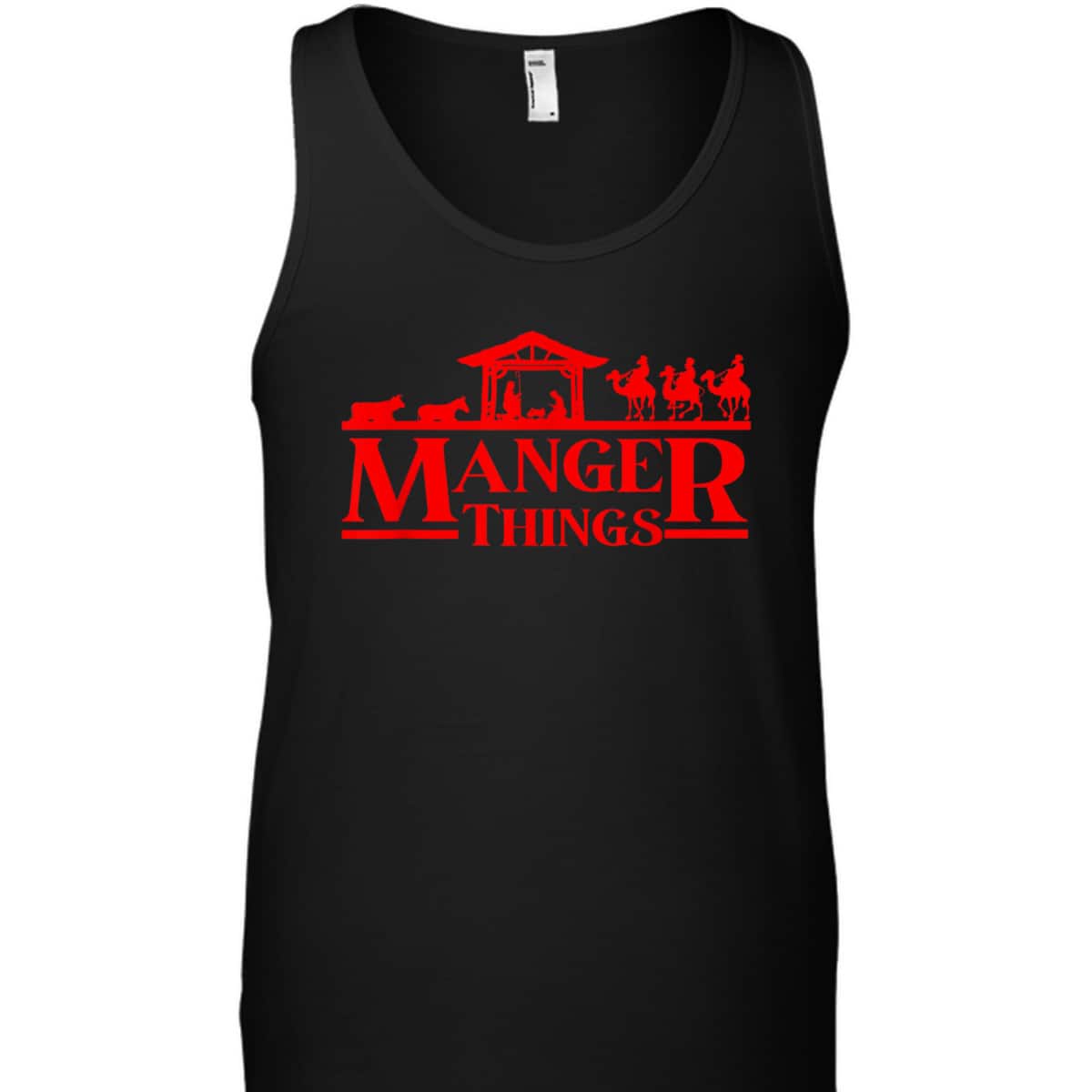 Christmas Sci Fi Manger Things Christian Nativity T-Shirt Christmas Sci Fi Manger Things Christian Nativity T-Shirt