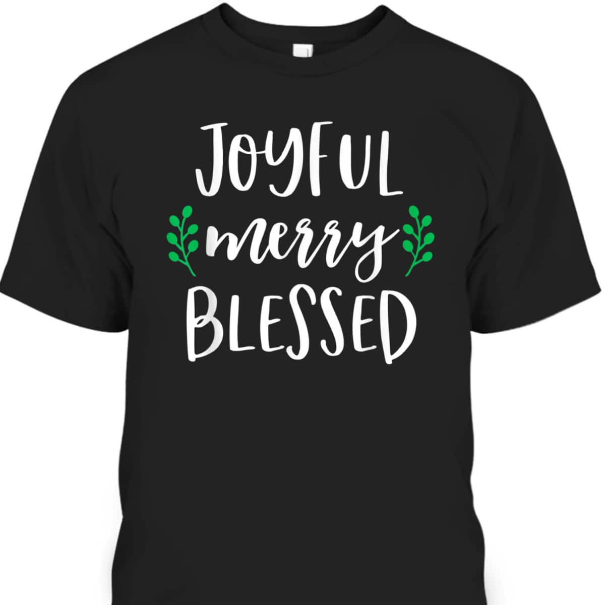 Cute Christmas Girls Joyful Merry Blessed XMas Christian T-Shirt