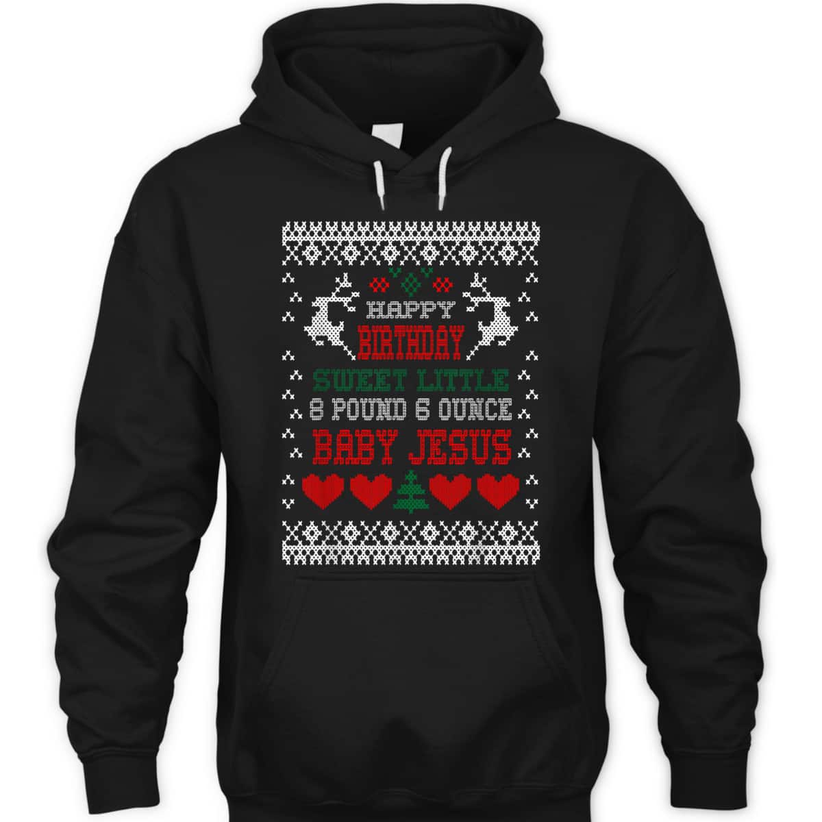Happy Birthday 8 Pound 6 Ounce Baby Jesus Christmas T-Shirt