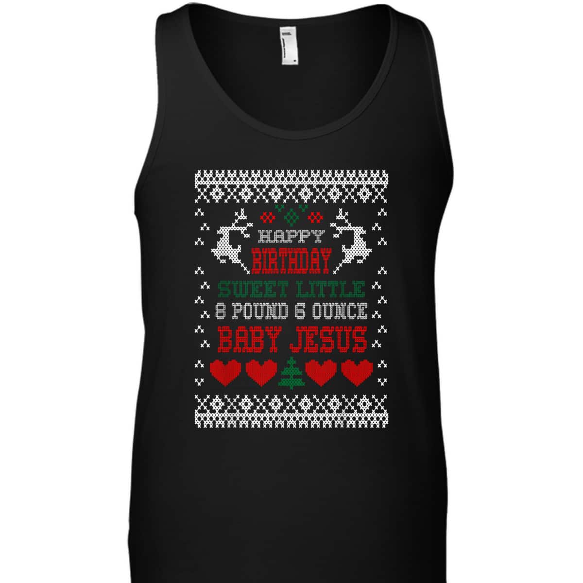 Happy Birthday 8 Pound 6 Ounce Baby Jesus Christmas T-Shirt