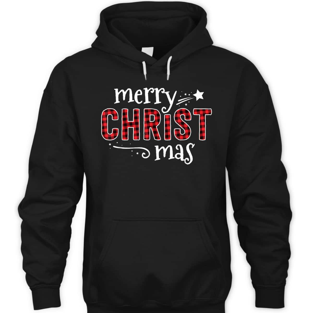 Buffalo Plaid Merry Christ Mas Christmas Christian T-Shirt Buffalo Plaid Merry Christ Mas Christmas Christian T-Shirt